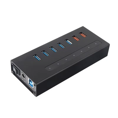 X-3708 7 priključak USB Hub s adapterom za napajanje